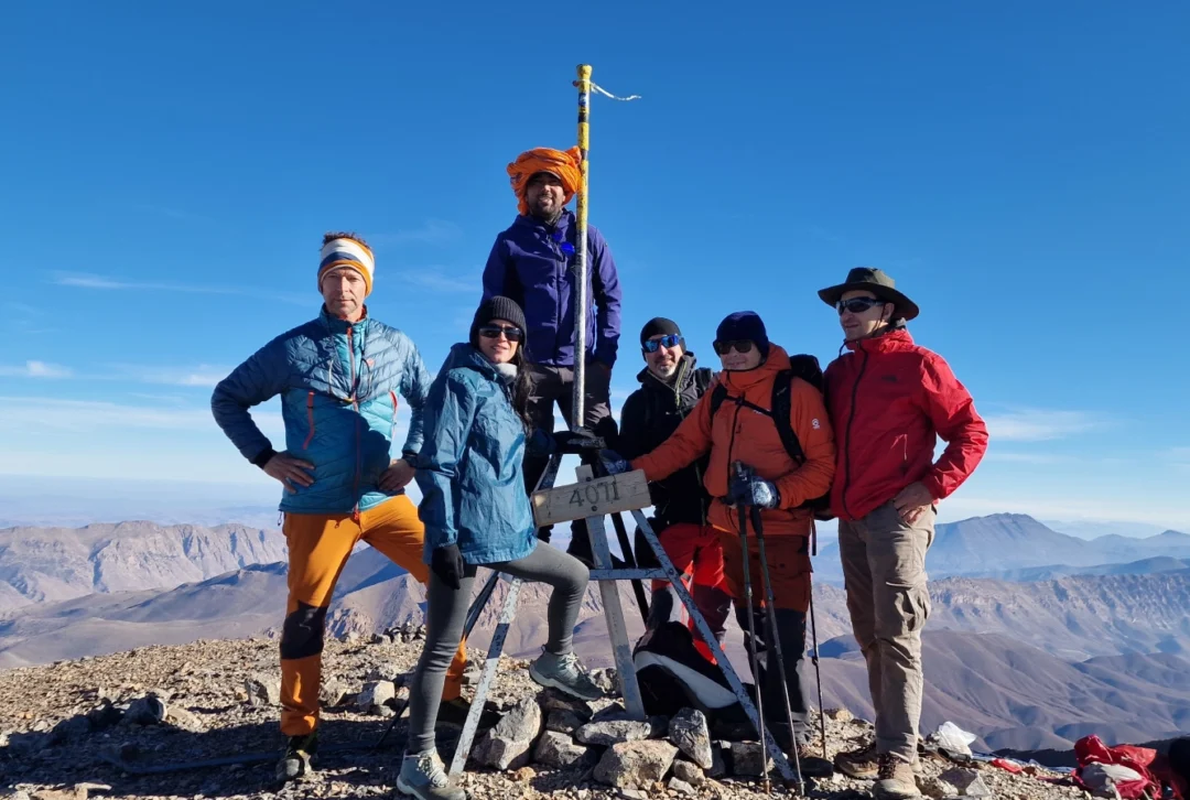 Cumbre del M’Goun 4071 m en Marruecos